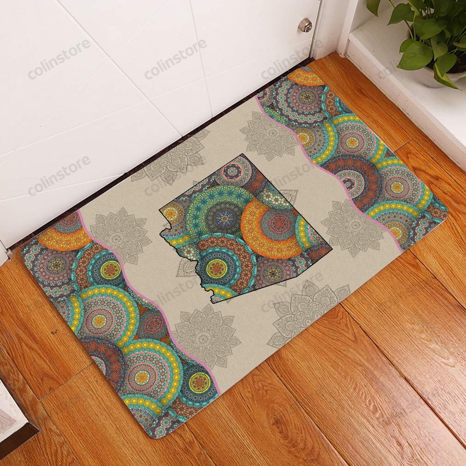 Awesome Arizona Mandala Doormat Welcome Mat