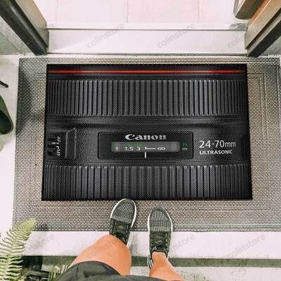 Camera Canon 24-70mm Lens Funny Outdoor Indoor Wellcome Doormat