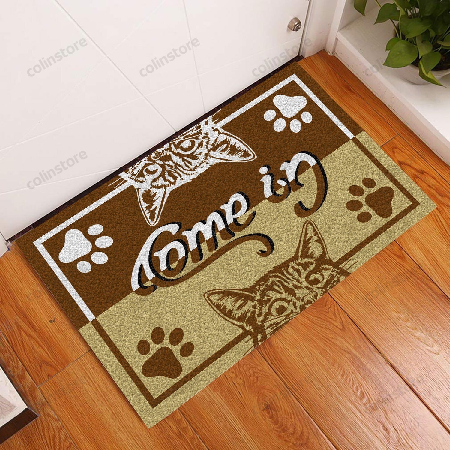 Cat Come In Go Away Doormat Welcome Mat