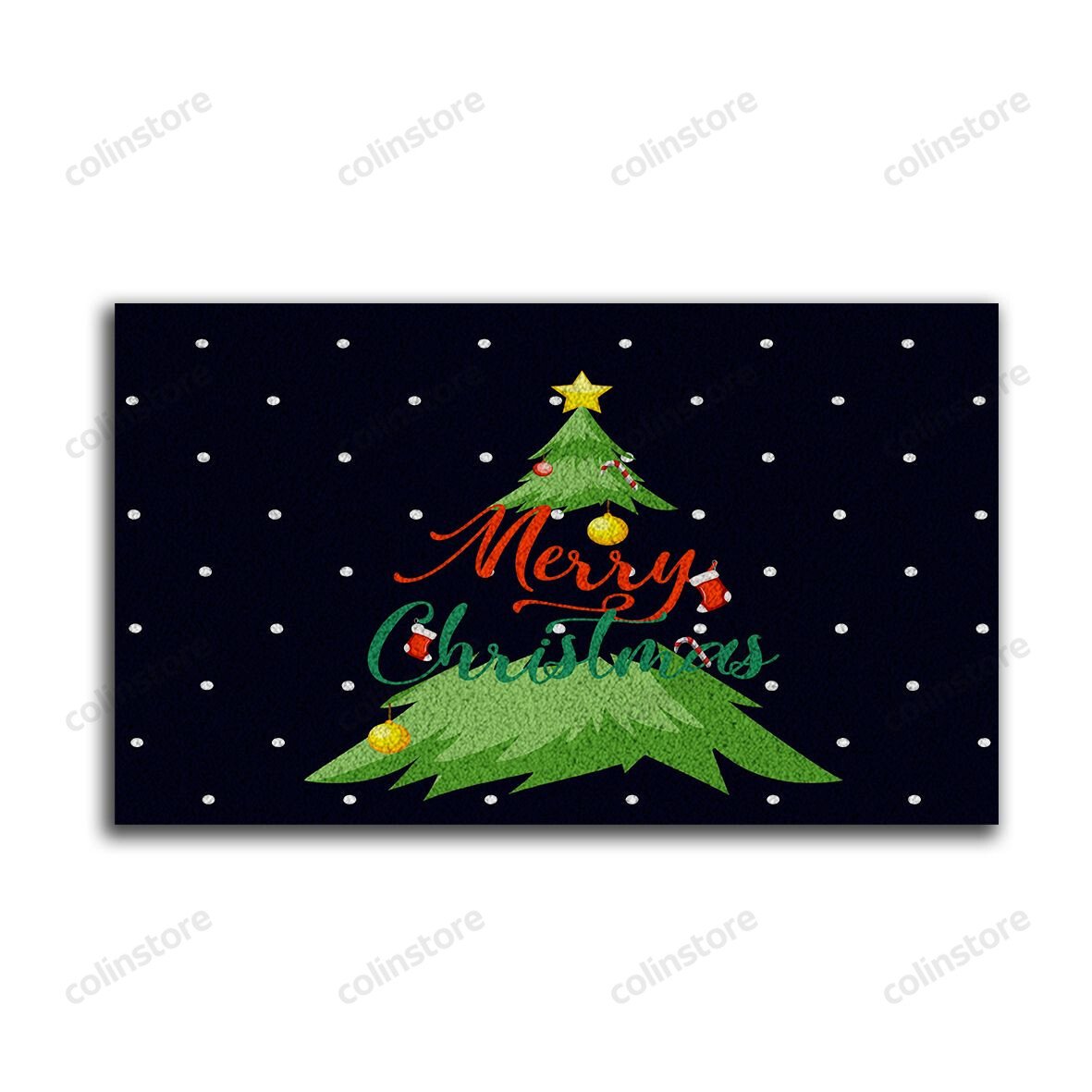 Christmas Tree Doormat Merry Christmas Doormat -ghepten-jne1vjt