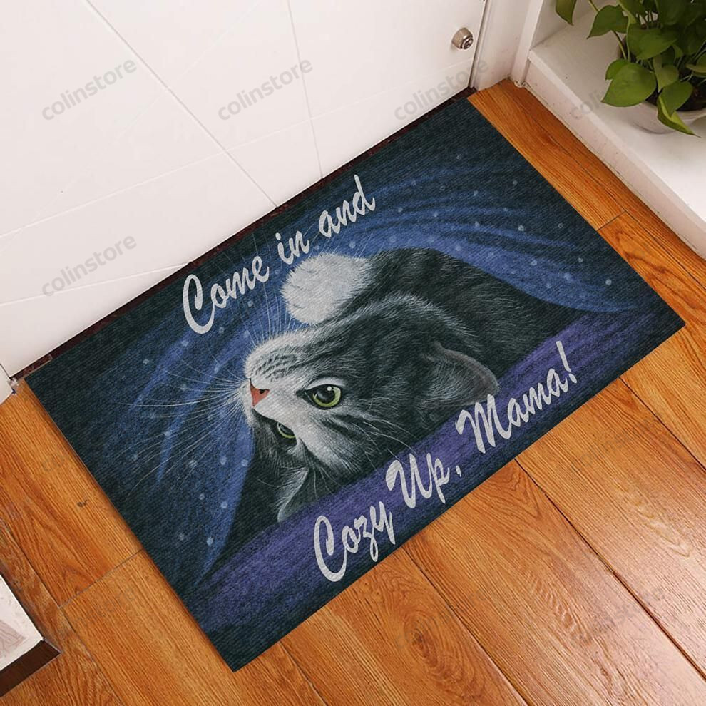 Come In And Cozy Up Cat Doormat Welcome Mat