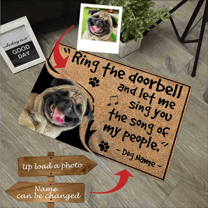 Custom Doormat Dog Doormat Personalized Doormat For More Pets