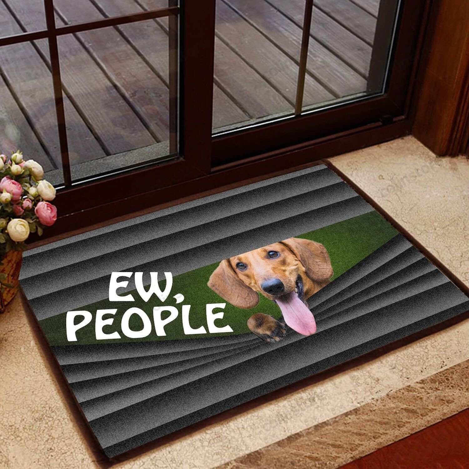 Dachshund Ew People - Dog Doormat Welcome Mat