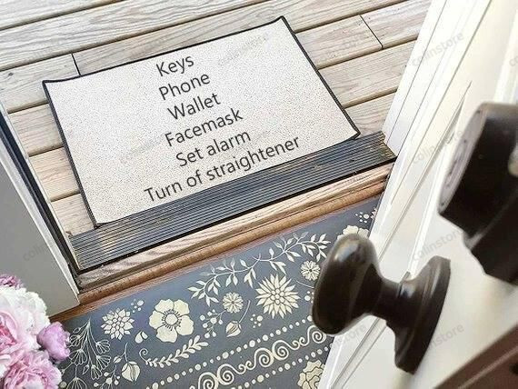 Doormat Checklist Welcome Mat