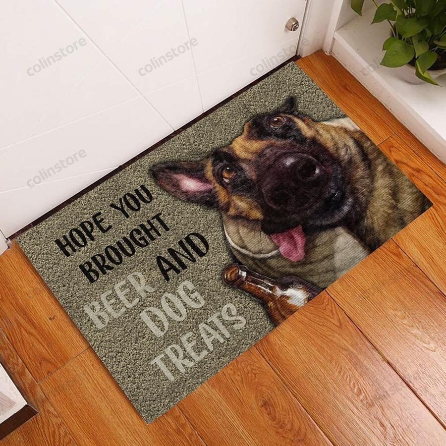 Drunk Dog Hope You Brought Beer Doormat Welcome Mat