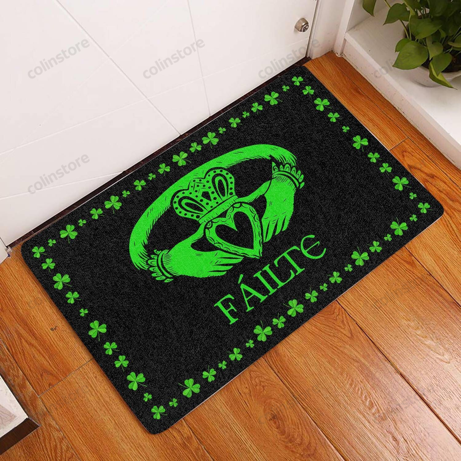 F Ilte Welcome In Irish Funny Outdoor Indoor Wellcome Doormat Welcome Mat St Patricks Day Funny Outdoor Indoor Wellcome Doormat -ghepten-b0fy64b