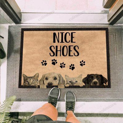 Funny Dogs And Cats Funny Outdoor Indoor Wellcome Doormat