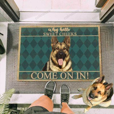 German Shepherd Dog Come On In Funny Outdoor Indoor Wellcome Doormat