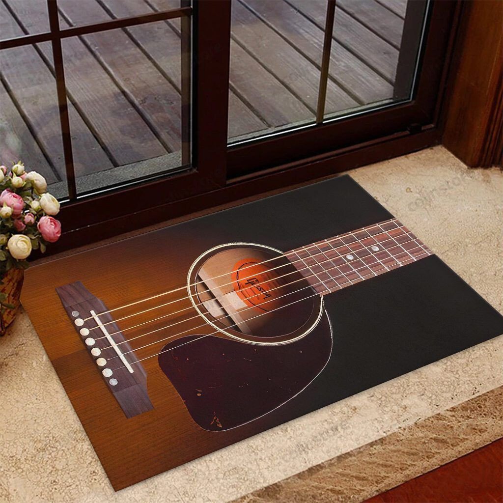 Guitar Is Life Guitar Doormat Welcome Mat