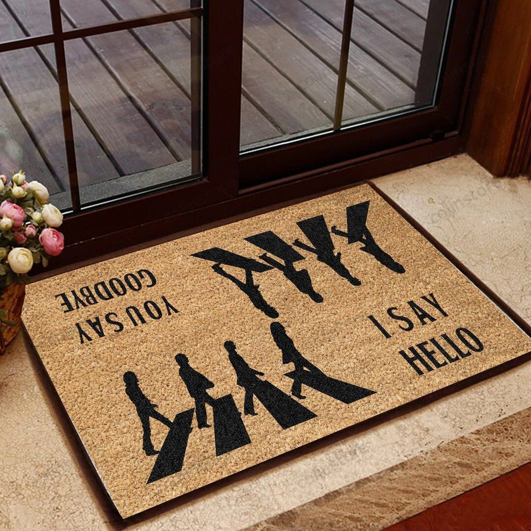 Hello Goodbye Doormat Welcome Mat