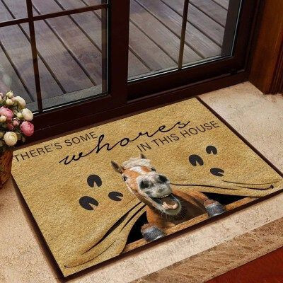 Horse In This House Funny Outdoor Indoor Wellcome Doormat