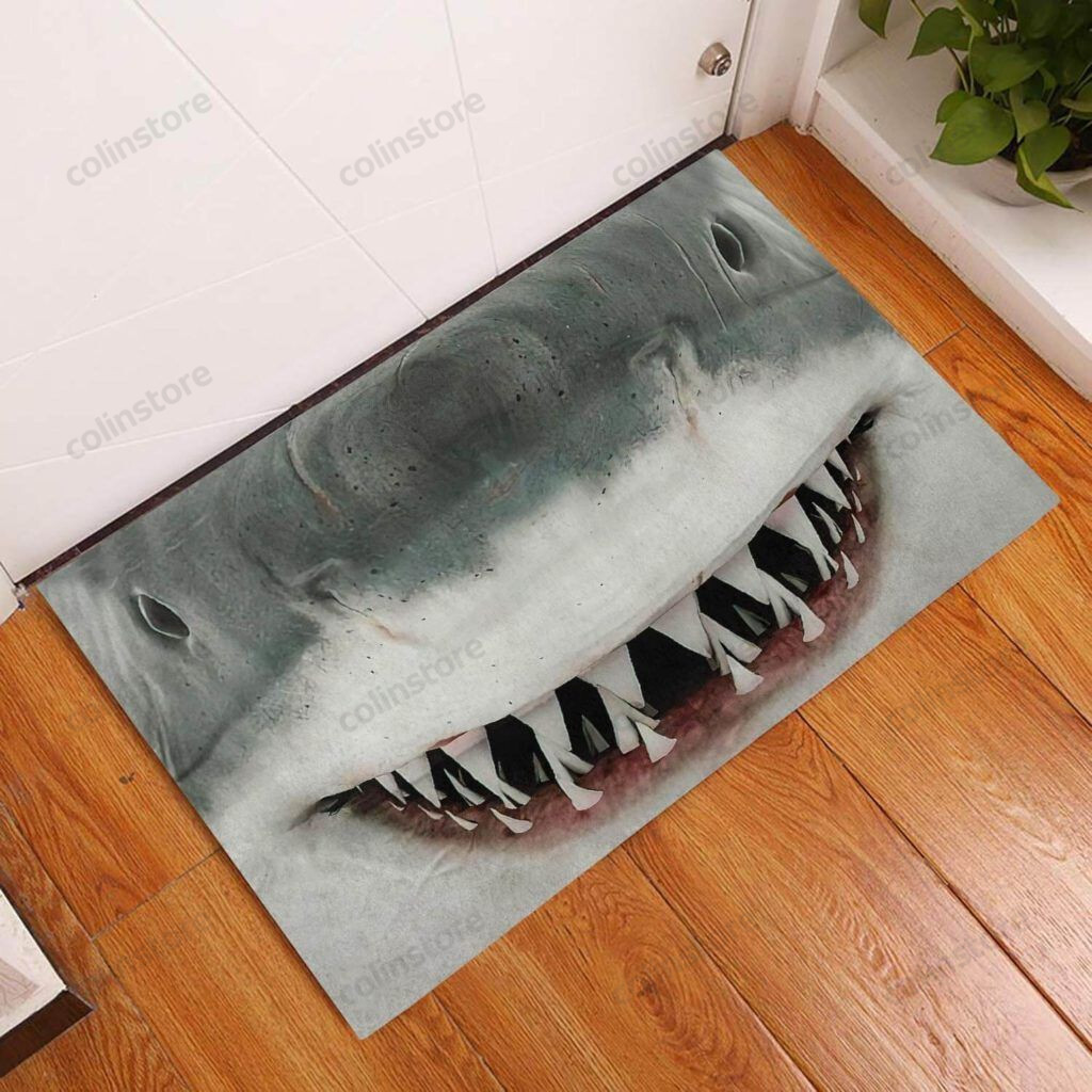 Love Sharks Sharks Doormat Welcome Mat