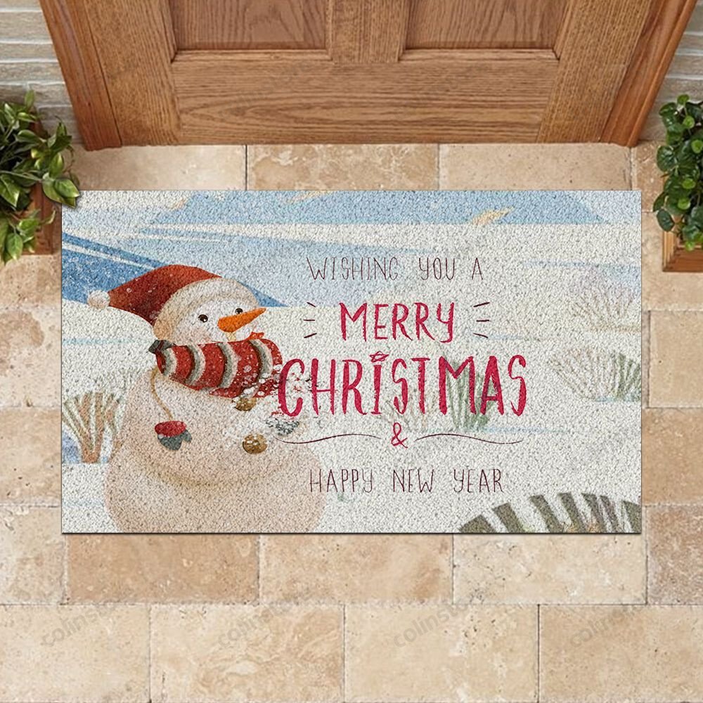 Merry Christmas And Happy New Year Doormat Merry Christmas Doormat -ghepten-e8hc28d