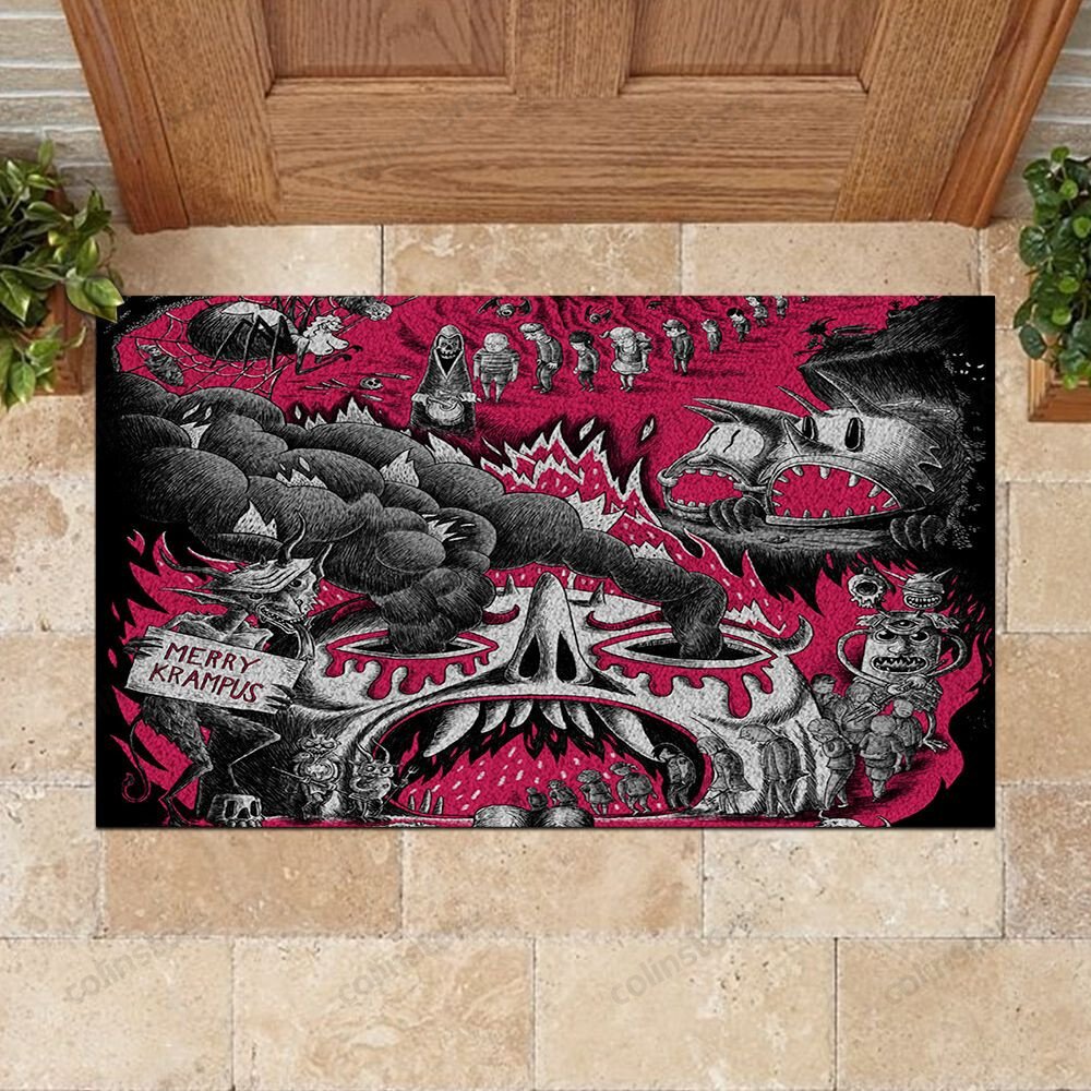 Merry Krampus Doormat Merry Christmas Doormat -ghepten-yq12e9w