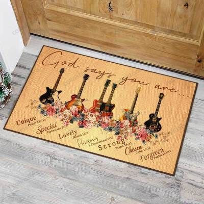 Musician Jimmy Pages Guitars Music Instrument Funny Outdoor Indoor Wellcome Doormat