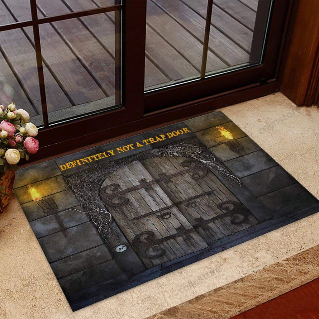 Not A Trap Door Tabletop Role-playing Game Rpg Doormat Welcome Mat