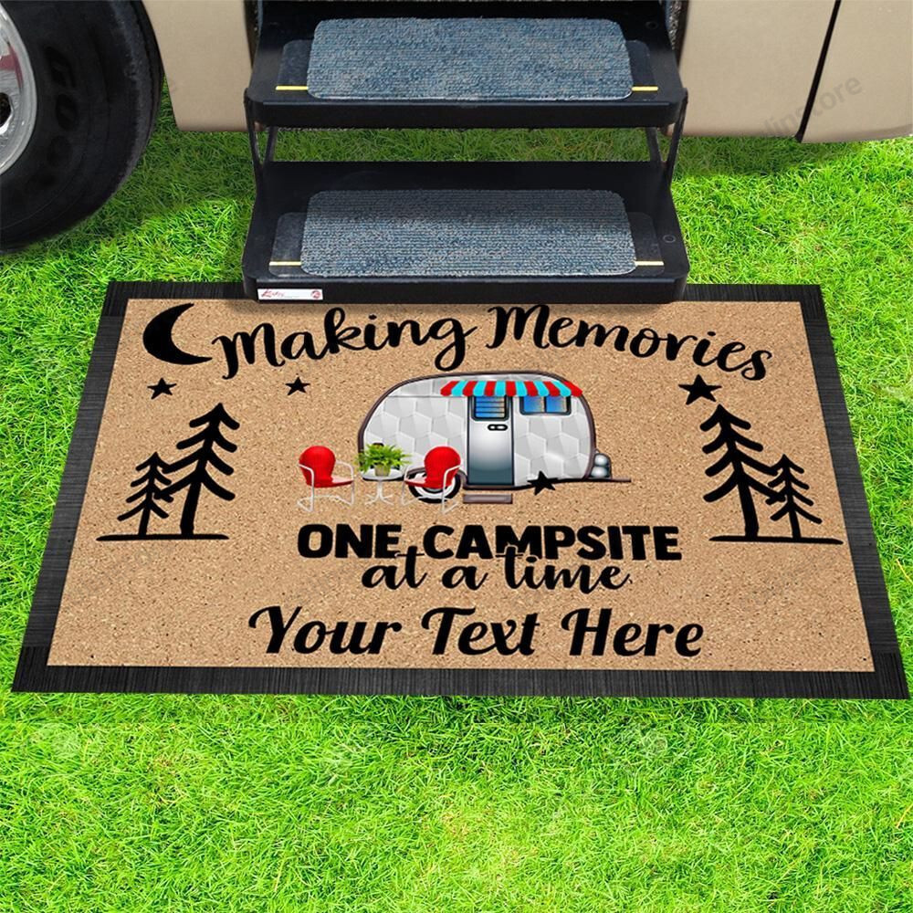 Personalized Making Memories One Campsite Doormat