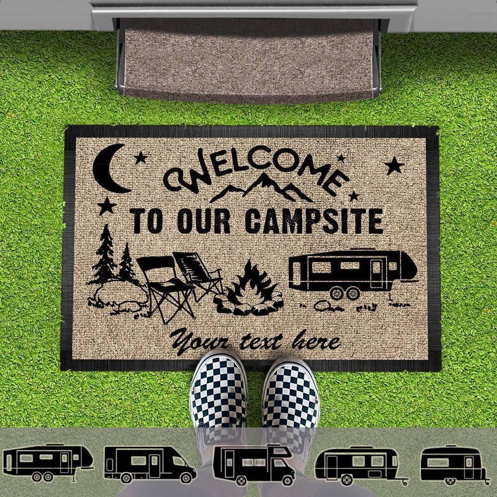 Personalized Welcome Our Campsite Doormat -ghepten-bt5f2cu