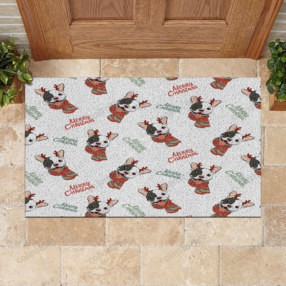 Pug Likes Christmas Doormat Merry Christmas Doormat