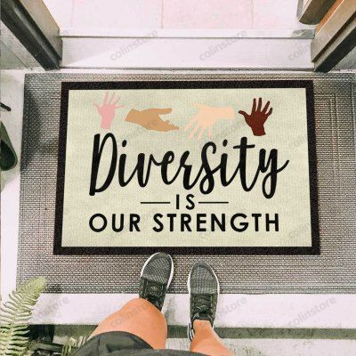 Racial Equality Diversity Funny Outdoor Indoor Wellcome Doormat