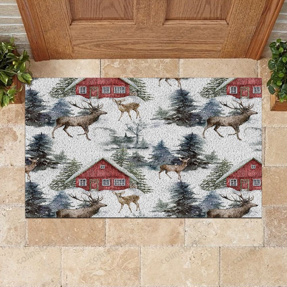 Reindeer Christmas Doormat Merry Christmas Doormat -ghepten-7krto66