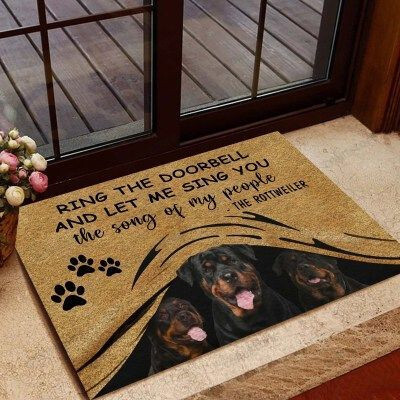 Ring The Doorbell Funny Outdoor Indoor Wellcome Doormat