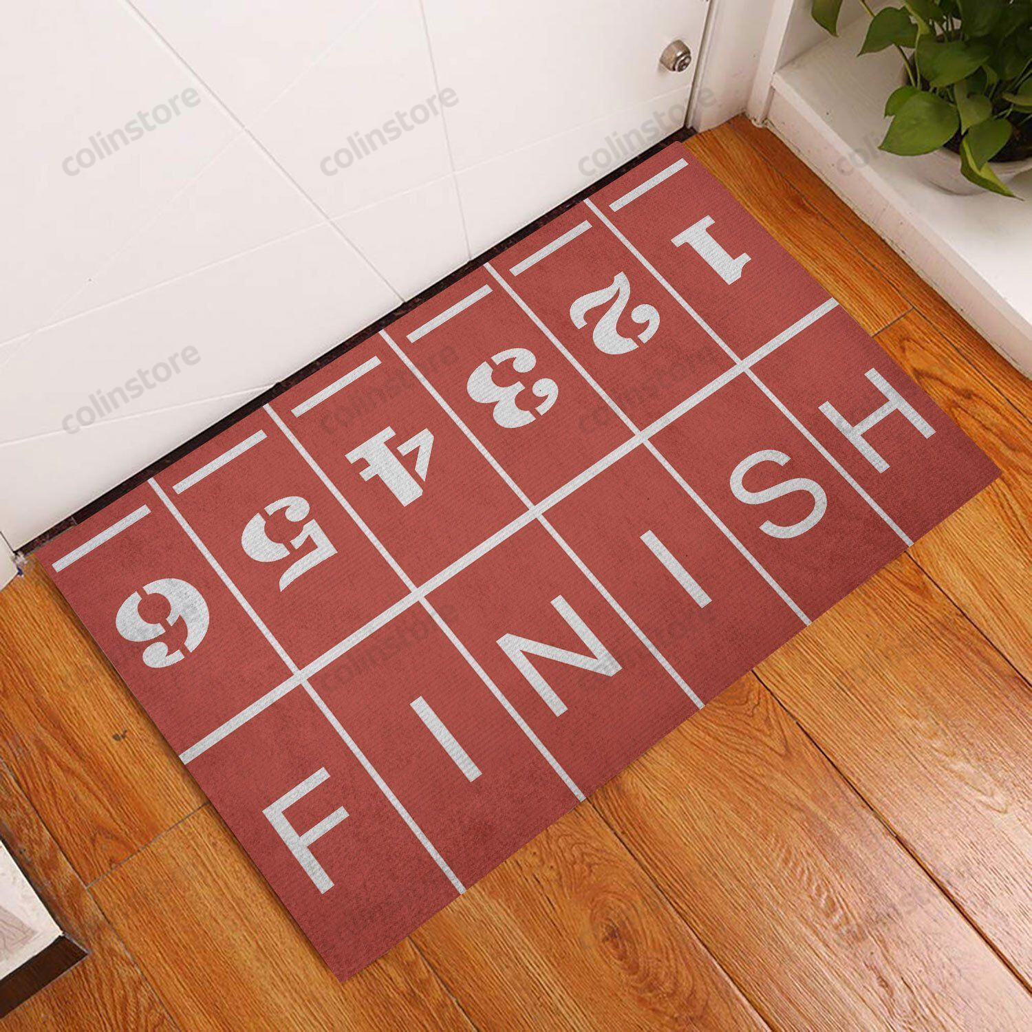 Running Track Doormat Welcome Mat