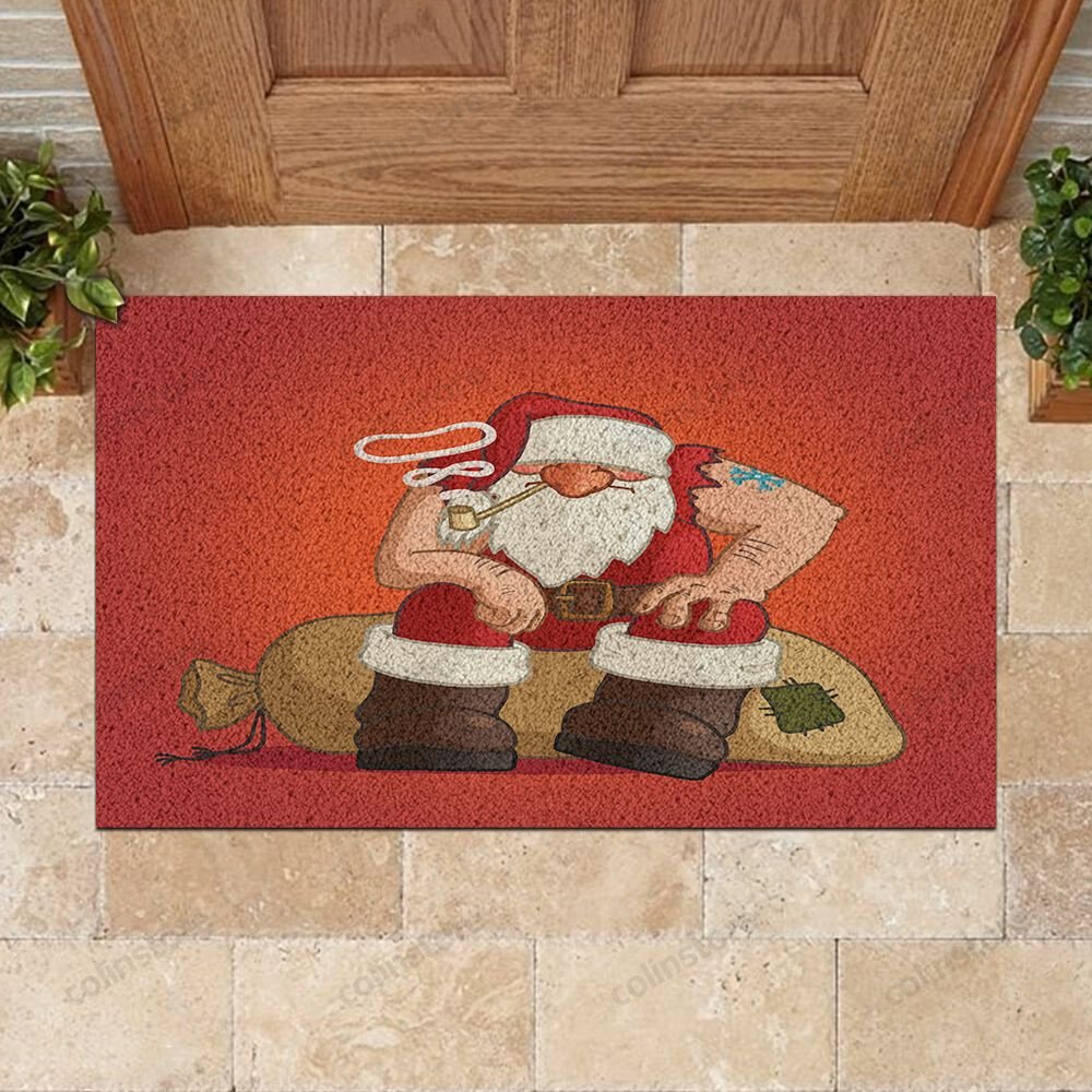 Santa Claus Christmas Doormat Merry Christmas Doormat -ghepten-2daf1j6