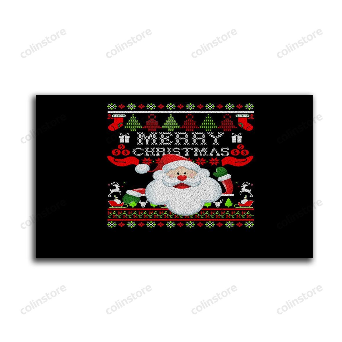 Santa Claus Christmas Doormat Merry Christmas Doormat -ghepten-8ou4im2