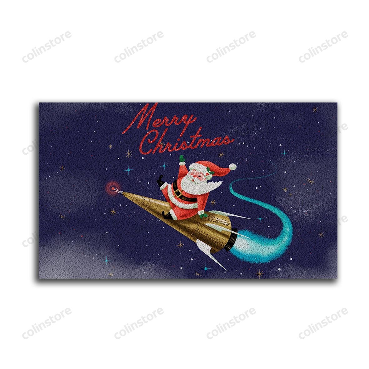 Santa Claus Christmas Doormat Merry Christmas Doormat -ghepten-q00uacg