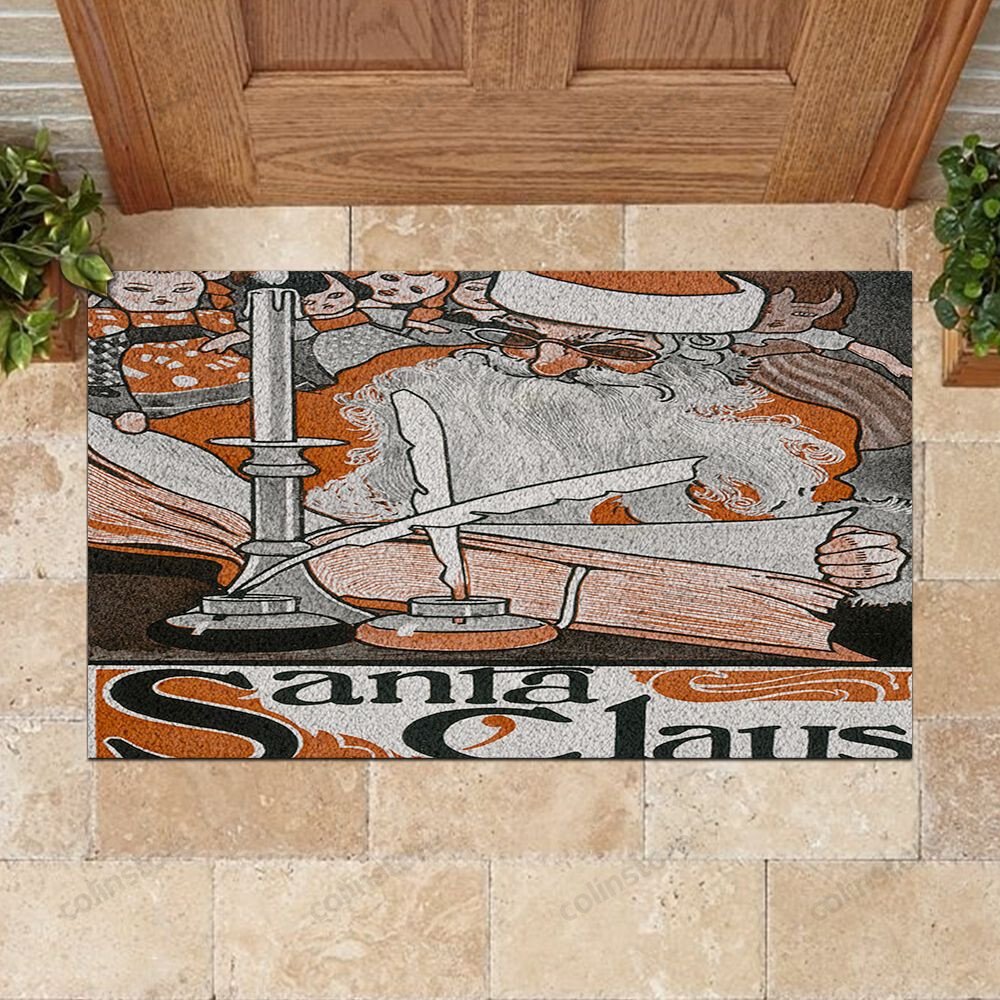 Santa Claus Christmas Doormat Merry Christmas Doormat