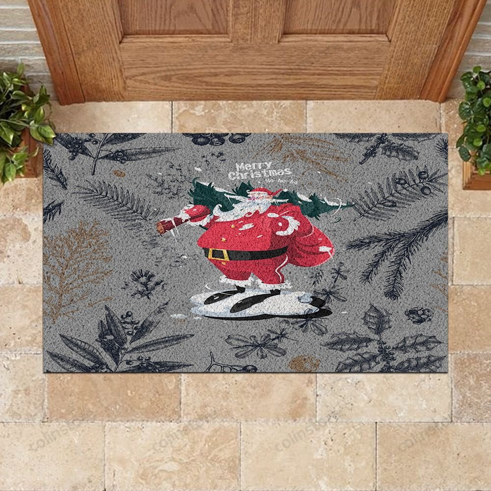 Santa Claus Doormat Merry Christmas Doormat -ghepten-hpmnf7j