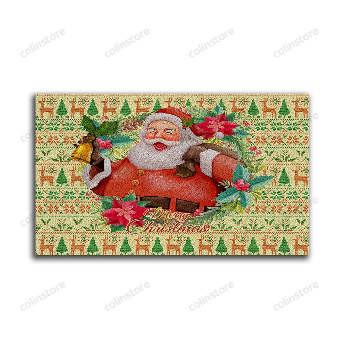 Santa Claus Doormat Merry Christmas Doormat -ghepten-p1tzl9o