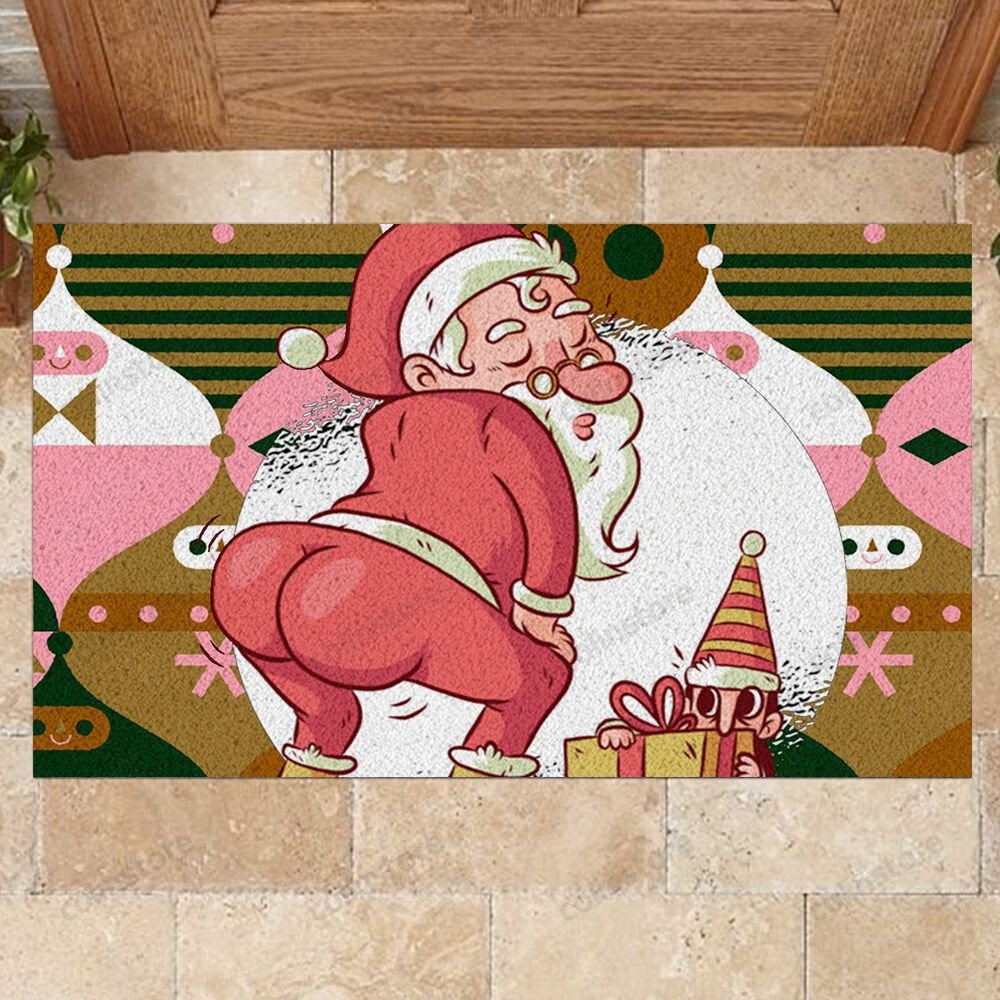 Santa Claus Doormat Merry Christmas Doormat -ghepten-u0u7jo6