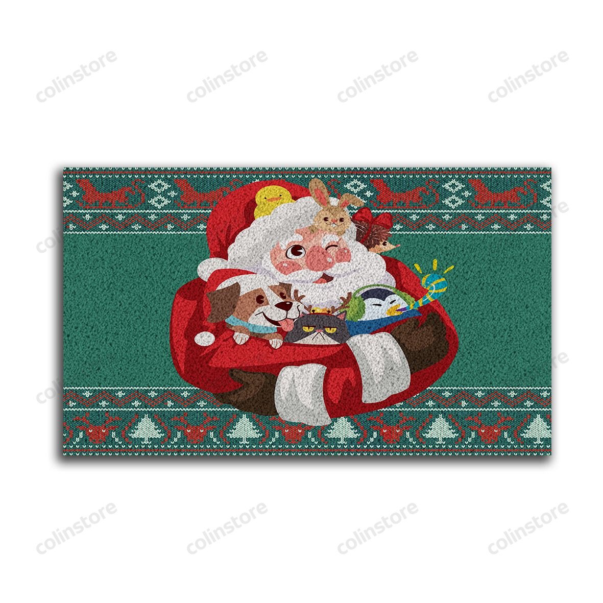 Santa Claus Doormat Merry Christmas Doormat