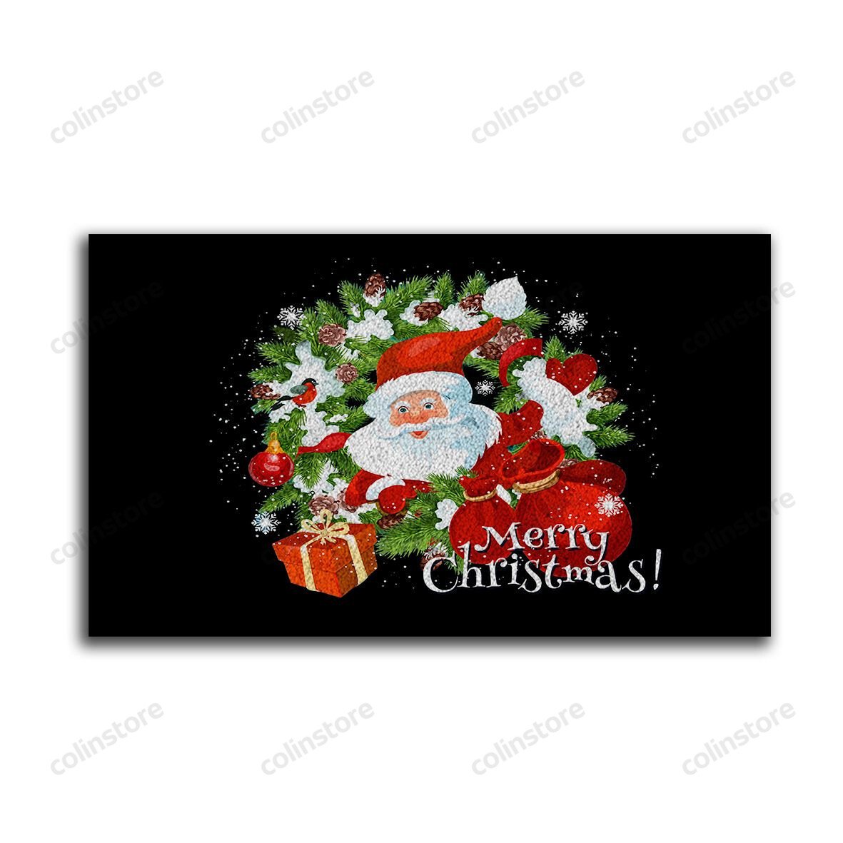 Santa Claus Gift Doormat Merry Christmas Doormat -ghepten-j598u2k