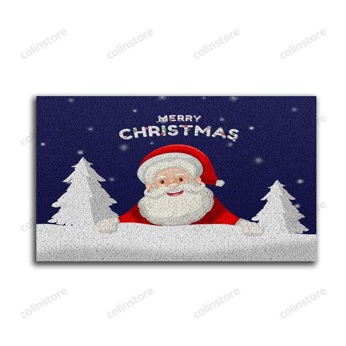 Santa Claus Is Coming Doormat Merry Christmas Doormat