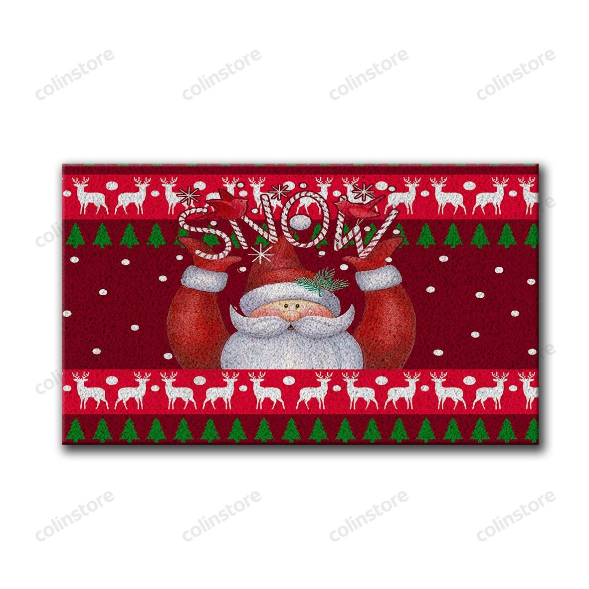 Santa Claus Snow Doormat Merry Christmas Doormat