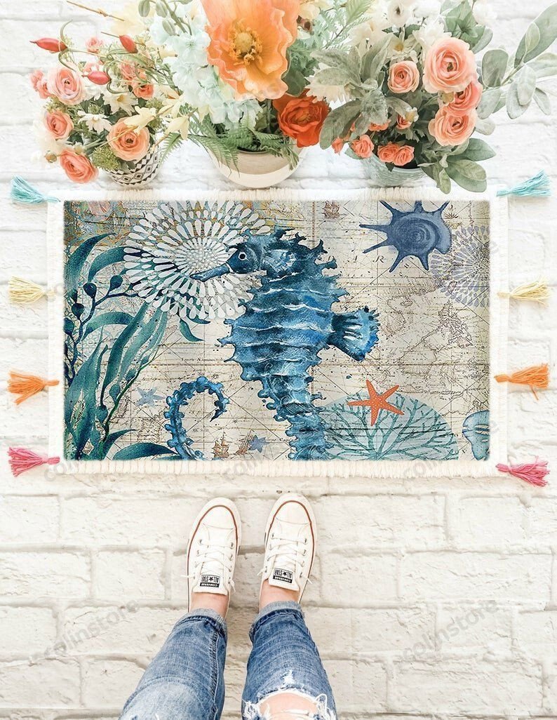 Sea Horse- Doormat Welcome Mat