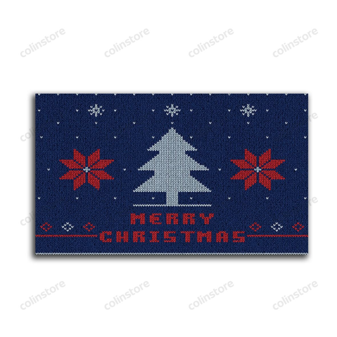 Snow Time Doormat Merry Christmas Doormat