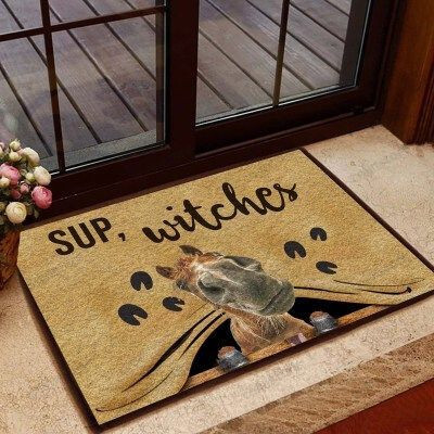 Sup Witches Horse Funny Outdoor Indoor Wellcome Doormat