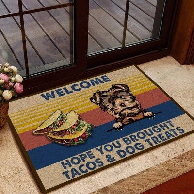 Tacos And Yorkshire Funny Outdoor Indoor Wellcome Doormat