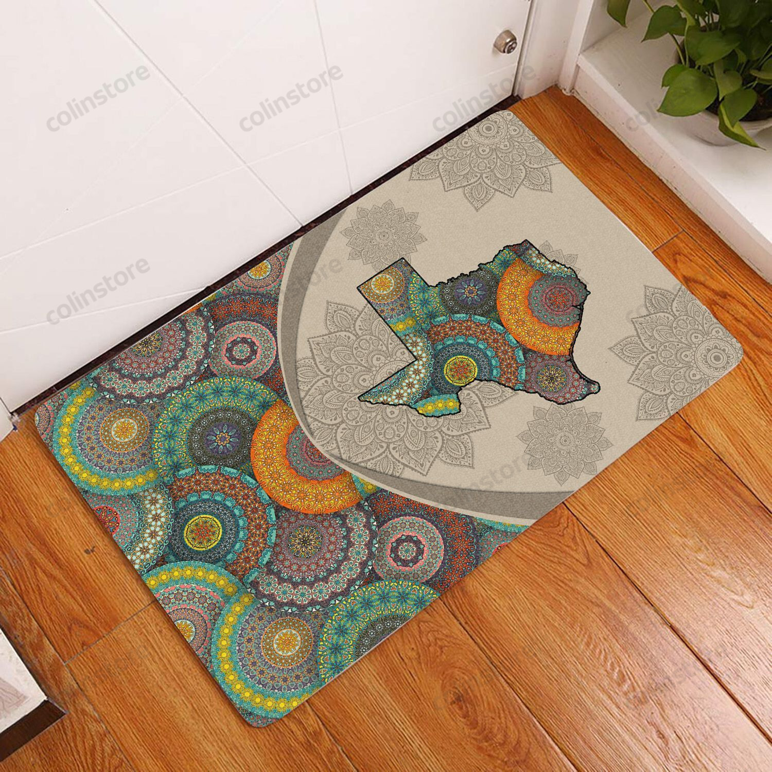 Texas Mandala Doormat Welcome Mat