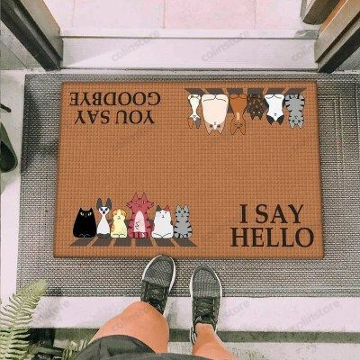 Tiny Cats Funny Outdoor Indoor Wellcome Doormat