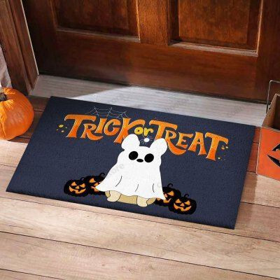 Trick Or Treat Pumpkin Funny Outdoor Indoor Wellcome Doormat