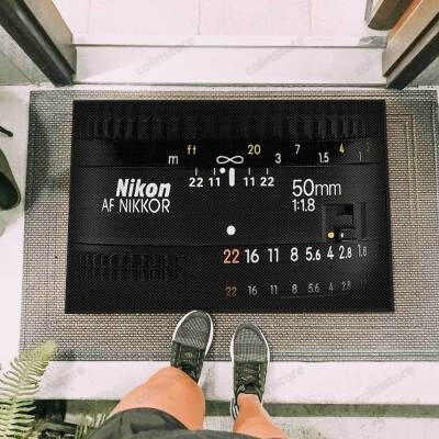 Ultimate Nikon Lens Funny Outdoor Indoor Wellcome Doormat