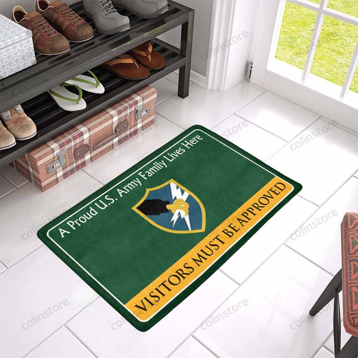 Us Army Security Agency Family Doormat Welcome Mat