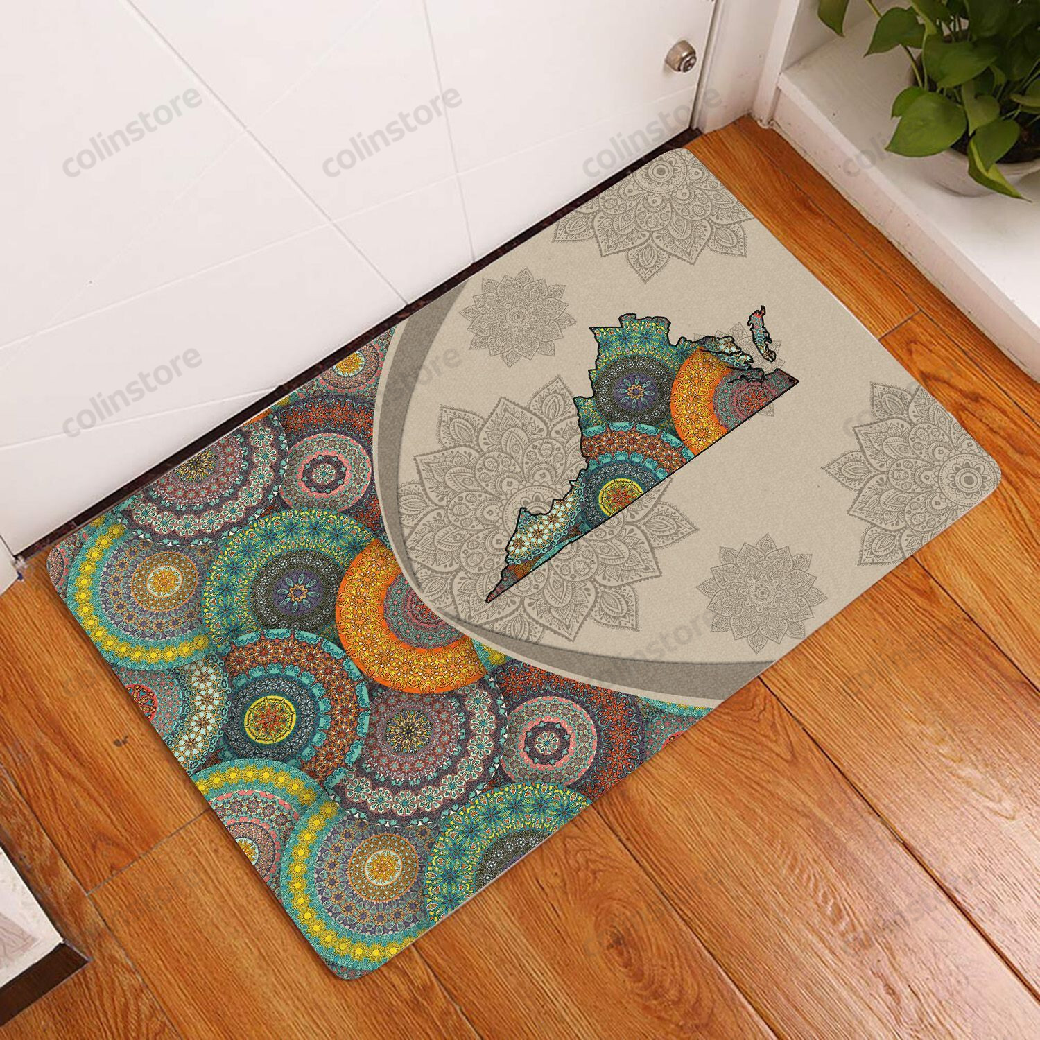 Virginia Mandala Doormat Welcome Mat