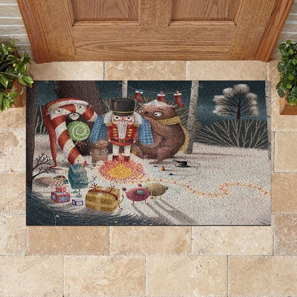 We Wish You A Warm Christmas Doormat Merry Christmas Doormat