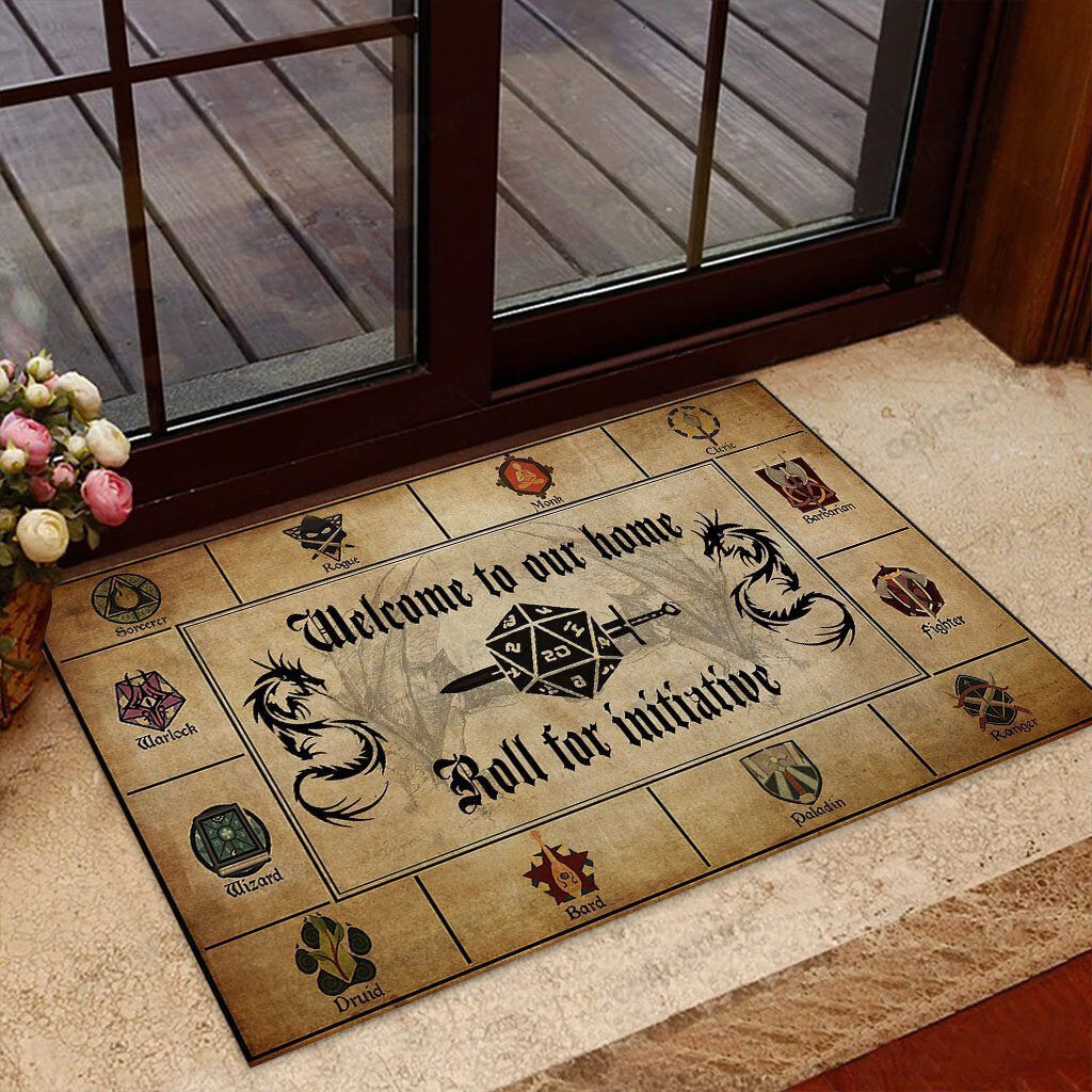 Welcome To Our Home Tabletop Role-playing Game Rpg Doormat Welcome Mat